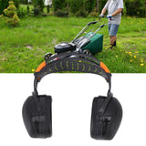 Noise Reduction Earmuffs Foldable Lightweight Hearing Protection Safety Over Head Ear Muff for Garden Shooting Mowing Black - Extra Image