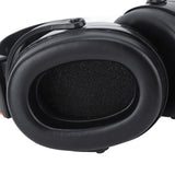 Noise Reduction Earmuffs Foldable Lightweight Hearing Protection Safety Over Head Ear Muff for Garden Shooting Mowing Black - Extra Image