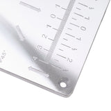 Router Table Insert Plate Woodworking Aluminum Router Plate with 4 Insert Rings for Wood Trimming Milling Slotting