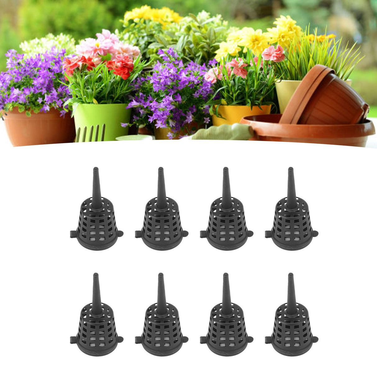 100pcs Bonsai Fertilizer Baskets with Lid Portable Fertilizer Mesh Baskets for Potted Plants Succulent Orchid