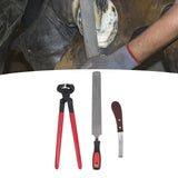 Hoof Repair Tool Kit Steel Double Sided File Hoof Trimmer Tool Kit for Horses Cattle Sheep Donkeys