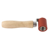 Silicone Seam Tester Bearing Design Ergonomic Detachable Smoothing Seam Roller Tool for PVC Roofing Tape Red Width 40mm/ 1.6in