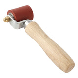 Silicone Seam Tester Bearing Design Ergonomic Detachable Smoothing Seam Roller Tool for PVC Roofing Tape Red Width 40mm/ 1.6in