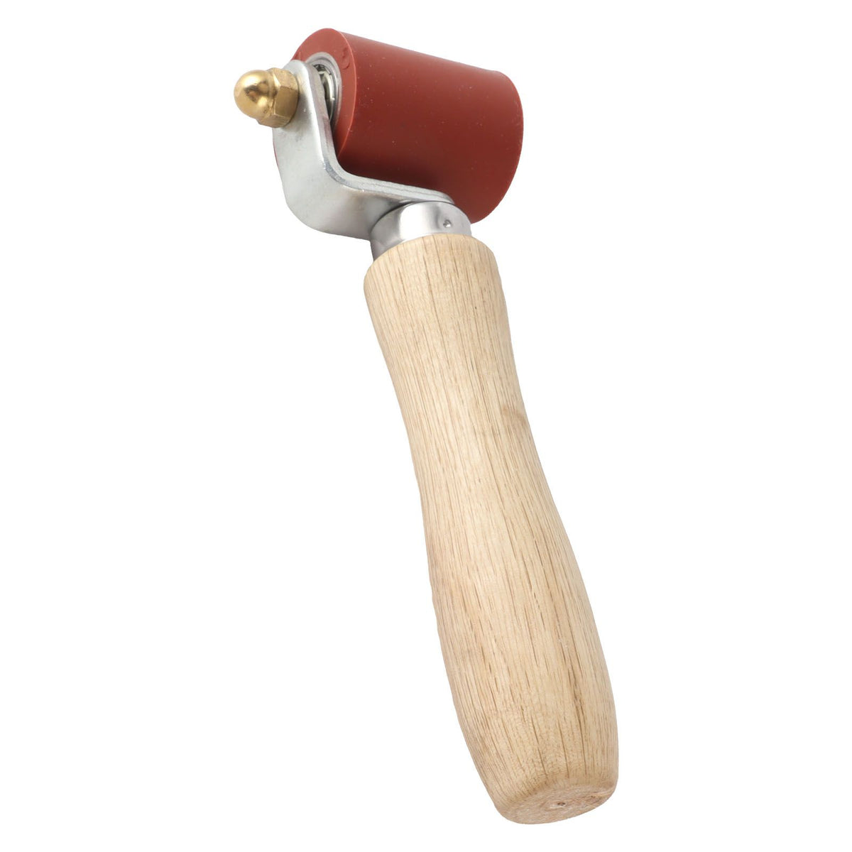 Silicone Seam Tester Bearing Design Ergonomic Detachable Smoothing Seam Roller Tool for PVC Roofing Tape Red Width 40mm/ 1.6in