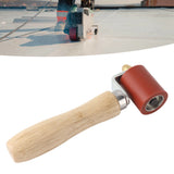 Silicone Seam Tester Bearing Design Ergonomic Detachable Smoothing Seam Roller Tool for PVC Roofing Tape Red Width 40mm/ 1.6in