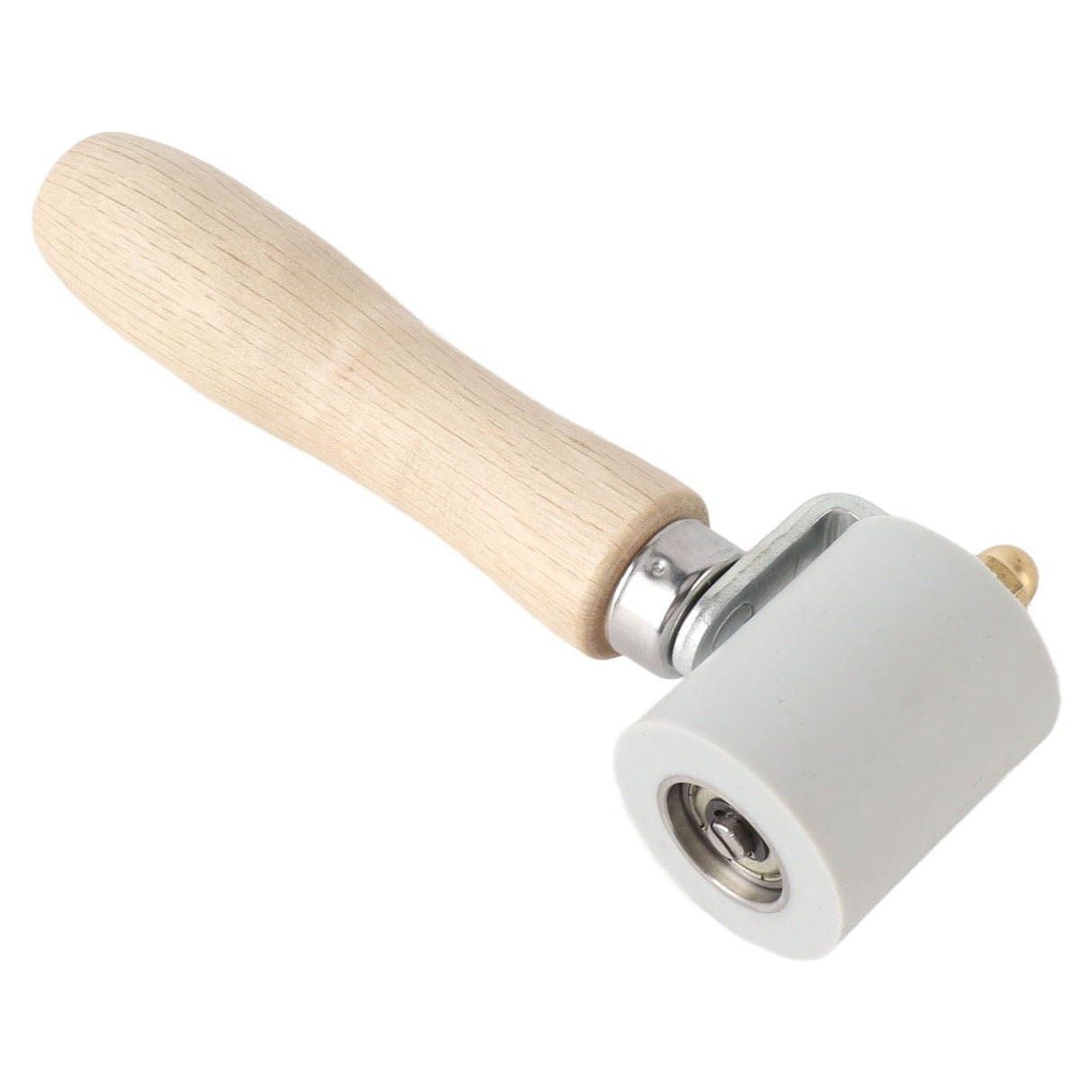 Silicone Seam Tester Bearing Design Ergonomic Detachable Smoothing Seam Roller Tool for PVC Roofing Tape Gray Width 45mm/1.8in