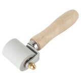 Silicone Seam Tester Bearing Design Ergonomic Detachable Smoothing Seam Roller Tool for PVC Roofing Tape Gray Width 45mm/1.8in
