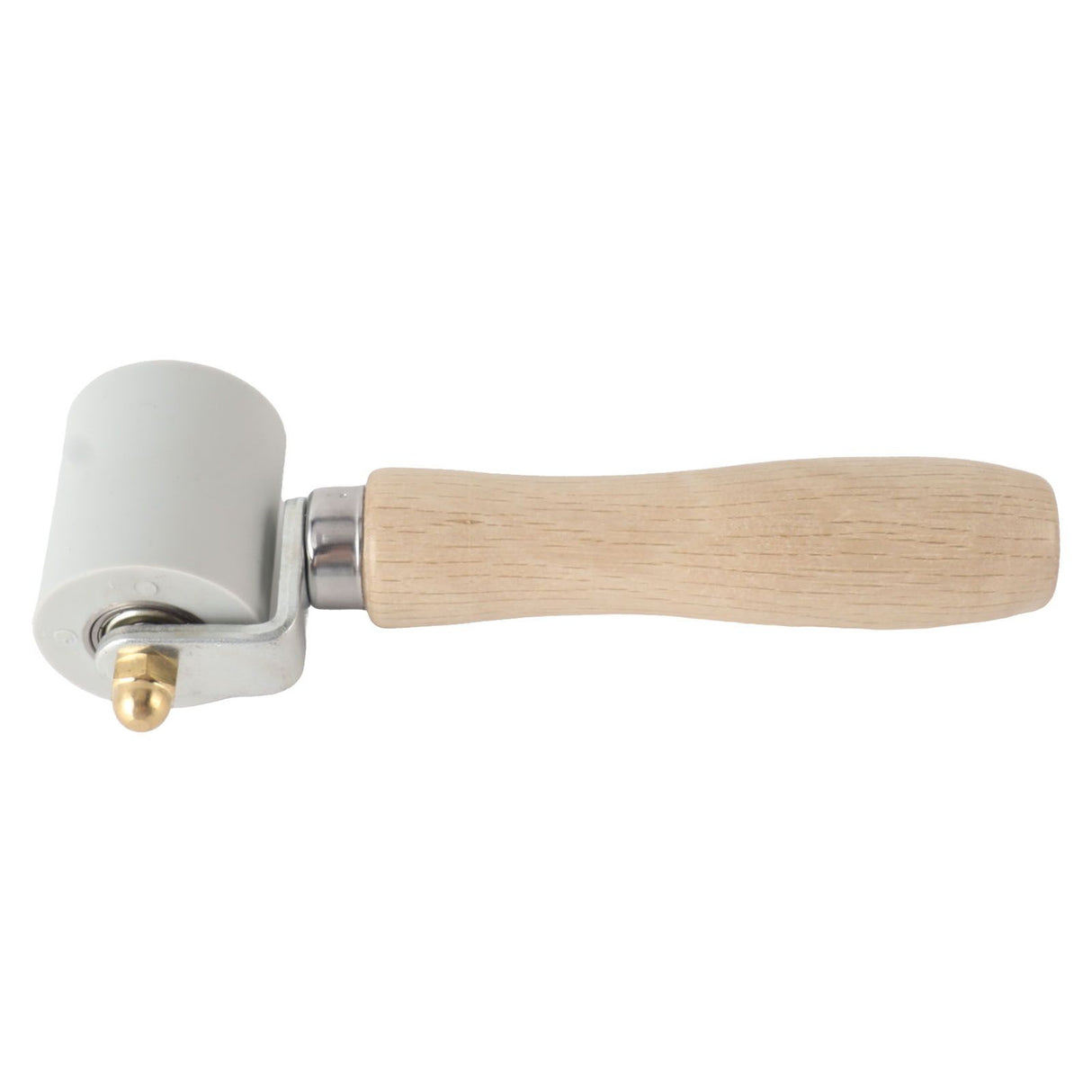 Silicone Seam Tester Bearing Design Ergonomic Detachable Smoothing Seam Roller Tool for PVC Roofing Tape Gray Width 45mm/1.8in