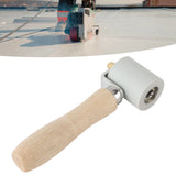 Silicone Seam Tester Bearing Design Ergonomic Detachable Smoothing Seam Roller Tool for PVC Roofing Tape Gray Width 45mm/1.8in