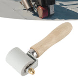 Silicone Seam Tester Bearing Design Ergonomic Detachable Smoothing Seam Roller Tool for PVC Roofing Tape Gray Width 45mm/1.8in