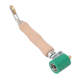 40mm Silicone Seam Roller Dual Use Brass Wheel Wood Handle Wallpaper Flat Seam Roller for PVC TPO Welding Green