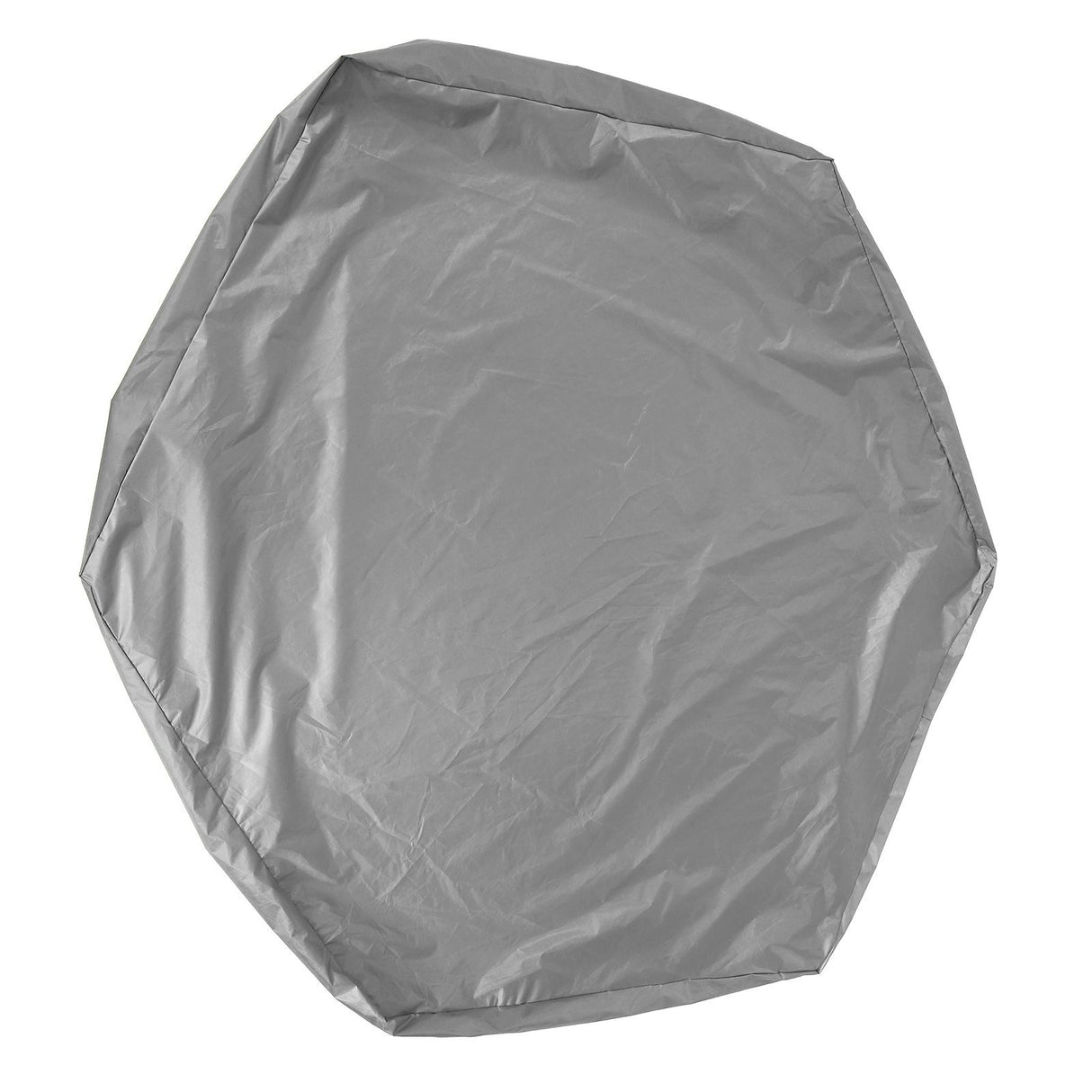 Sandbox Cover Hexagon Sandpit Sand Toys Cover Waterproof Pool Cover with Drawstring for Outdoor Garden Grey