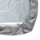 Sandbox Cover Hexagon Sandpit Sand Toys Cover Waterproof Pool Cover with Drawstring for Outdoor Garden Grey