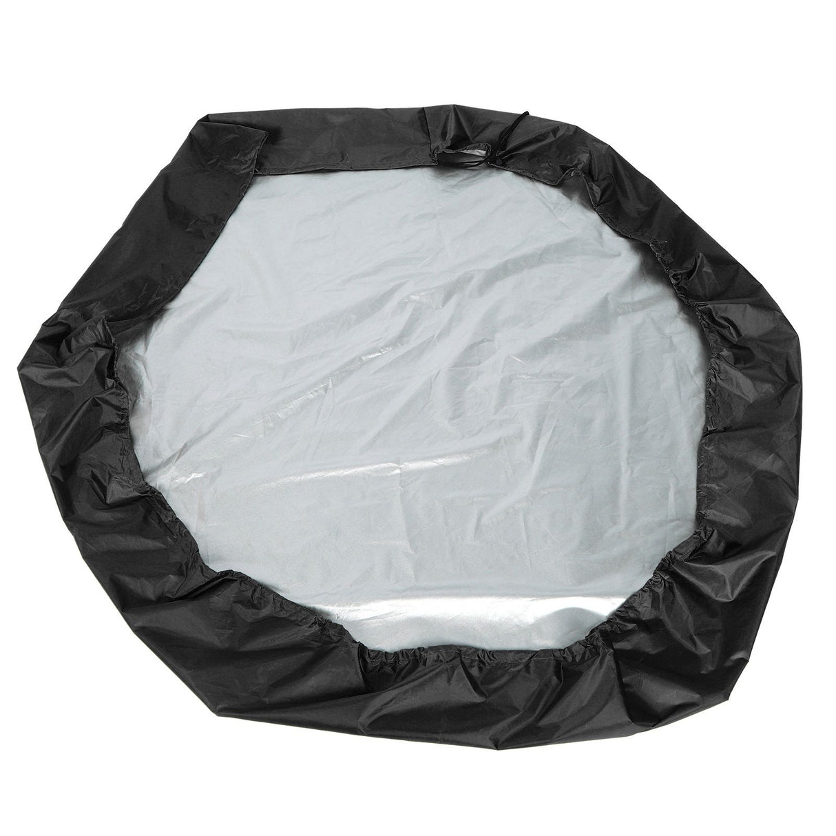 Sandbox Cover Hexagon Sandpit Sand Toys Cover Waterproof Pool Cover with Drawstring for Outdoor Garden Black
