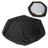 Sandbox Cover Hexagon Sandpit Sand Toys Cover Waterproof Pool Cover with Drawstring for Outdoor Garden Black
