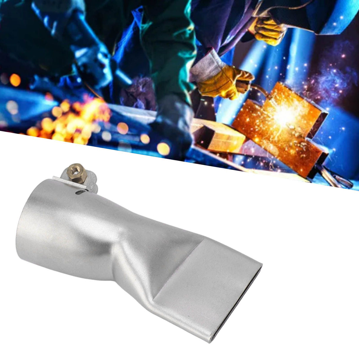 Weld Nozzle High Strength Heat Resisting Welding Accessories for for PVC Plastic Sheet Soldering Big Triangular Flat Mouth