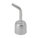 Weld Nozzle High Strength Heat Resisting Welding Accessories for for PVC Plastic Sheet Soldering 120 Degree Round Mouth - Top-Down View