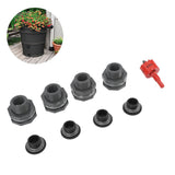 3/4 Inch Rain Barrel Bulkhead Fitting Kit with Plugs Hole Saw Tool PVC Spigot Connector Kit for Rain Barrels Water Tanks Pools Aquariums Tubs - Extra Image