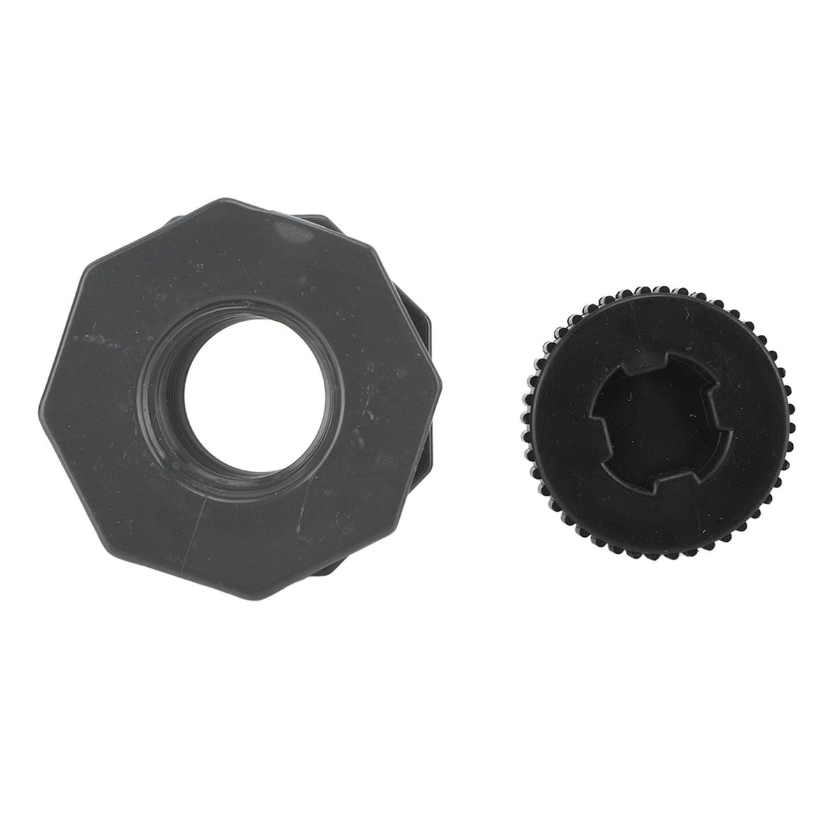 3/4 Inch Rain Barrel Bulkhead Fitting Kit with Plugs Hole Saw Tool PVC Spigot Connector Kit for Rain Barrels Water Tanks Pools Aquariums Tubs