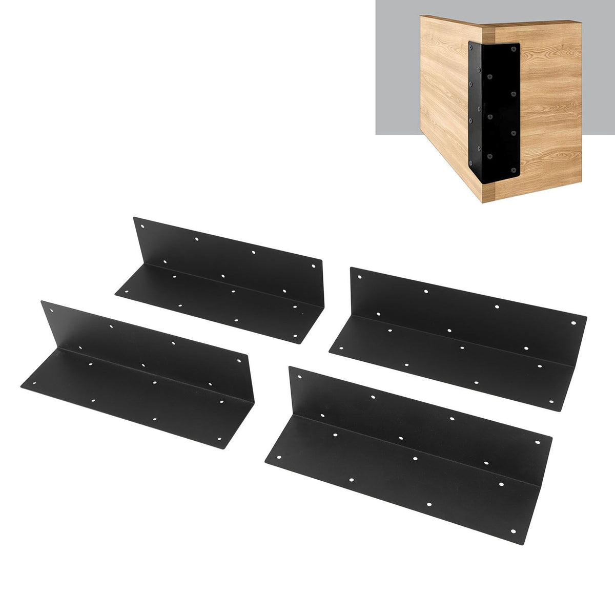 4PCS Steel Raised Garden Bed Corner Brackets Metal Garden Bed Corner Bracket for 20‑24 Inch Bed