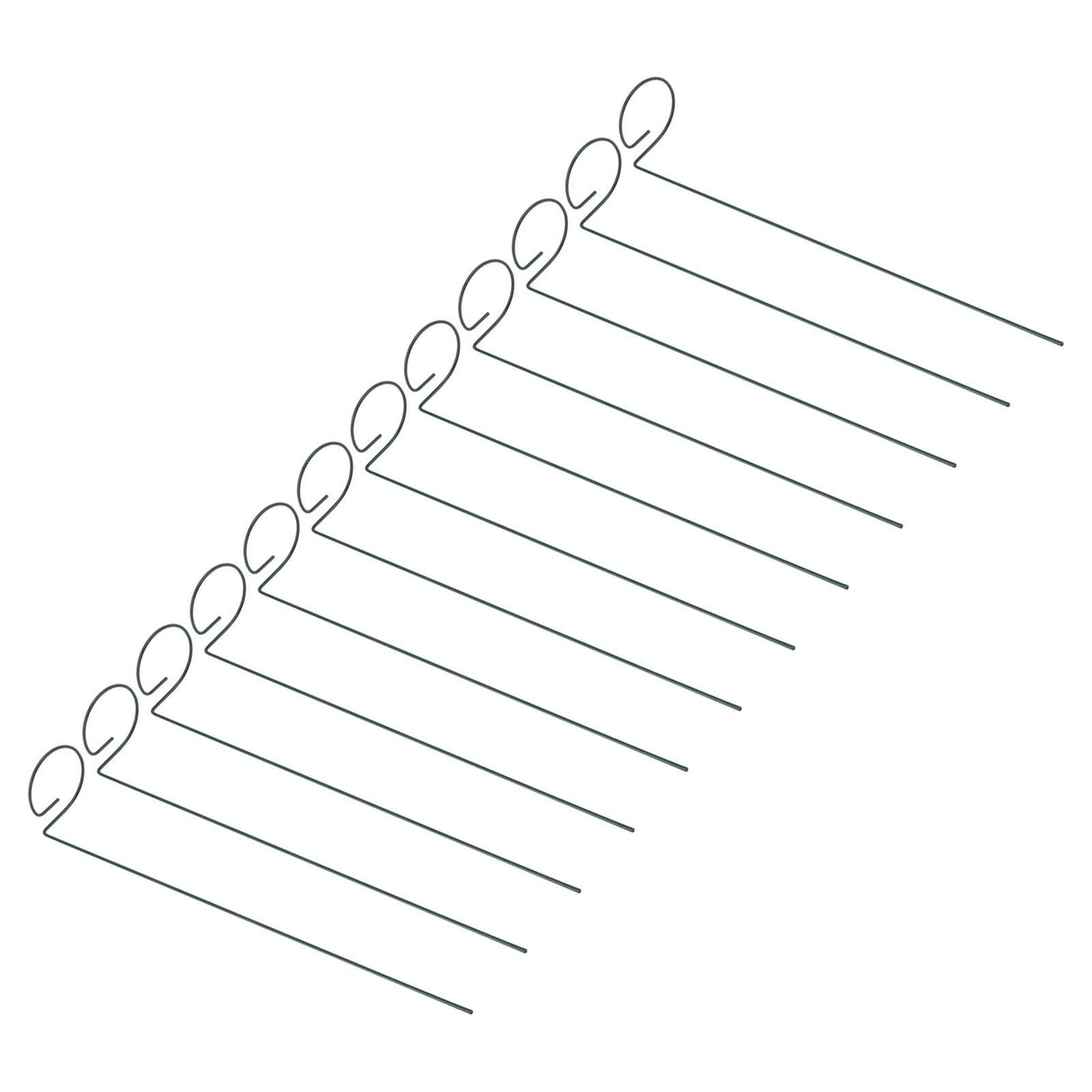 12Pcs Plant Stakes Reusable Plant Sticks Support Anti Rust Stem Flower Support for Home Garden Yard Farm