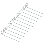 12Pcs Plant Stakes Reusable Plant Sticks Support Anti Rust Stem Flower Support for Home Garden Yard Farm - Front View