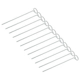 12Pcs Plant Stakes Reusable Plant Sticks Support Anti Rust Stem Flower Support for Home Garden Yard Farm - Side View