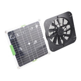 100W 18V Solar Panel Powered Exhaust Fan 13.5 Inch Solar Powered Attic Ventilator for Pet House Chicken Coop RV Greenhouse
