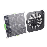 100W 18V Solar Panel Powered Exhaust Fan 13.5 Inch Solar Powered Attic Ventilator for Pet House Chicken Coop RV Greenhouse - 45-Degree Angle