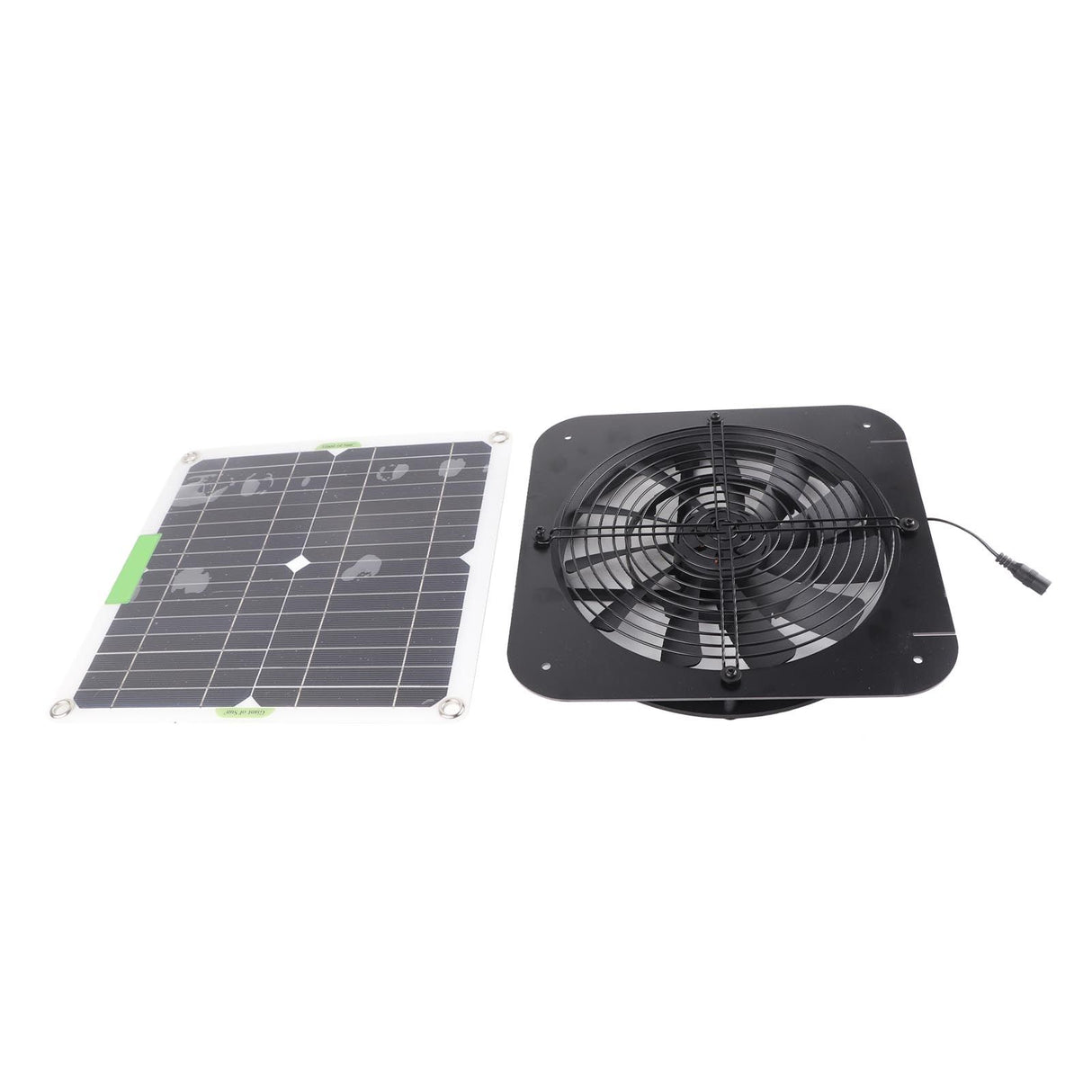 100W 18V Solar Panel Powered Exhaust Fan 13.5 Inch Solar Powered Attic Ventilator for Pet House Chicken Coop RV Greenhouse