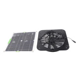 100W 18V Solar Panel Powered Exhaust Fan 13.5 Inch Solar Powered Attic Ventilator for Pet House Chicken Coop RV Greenhouse