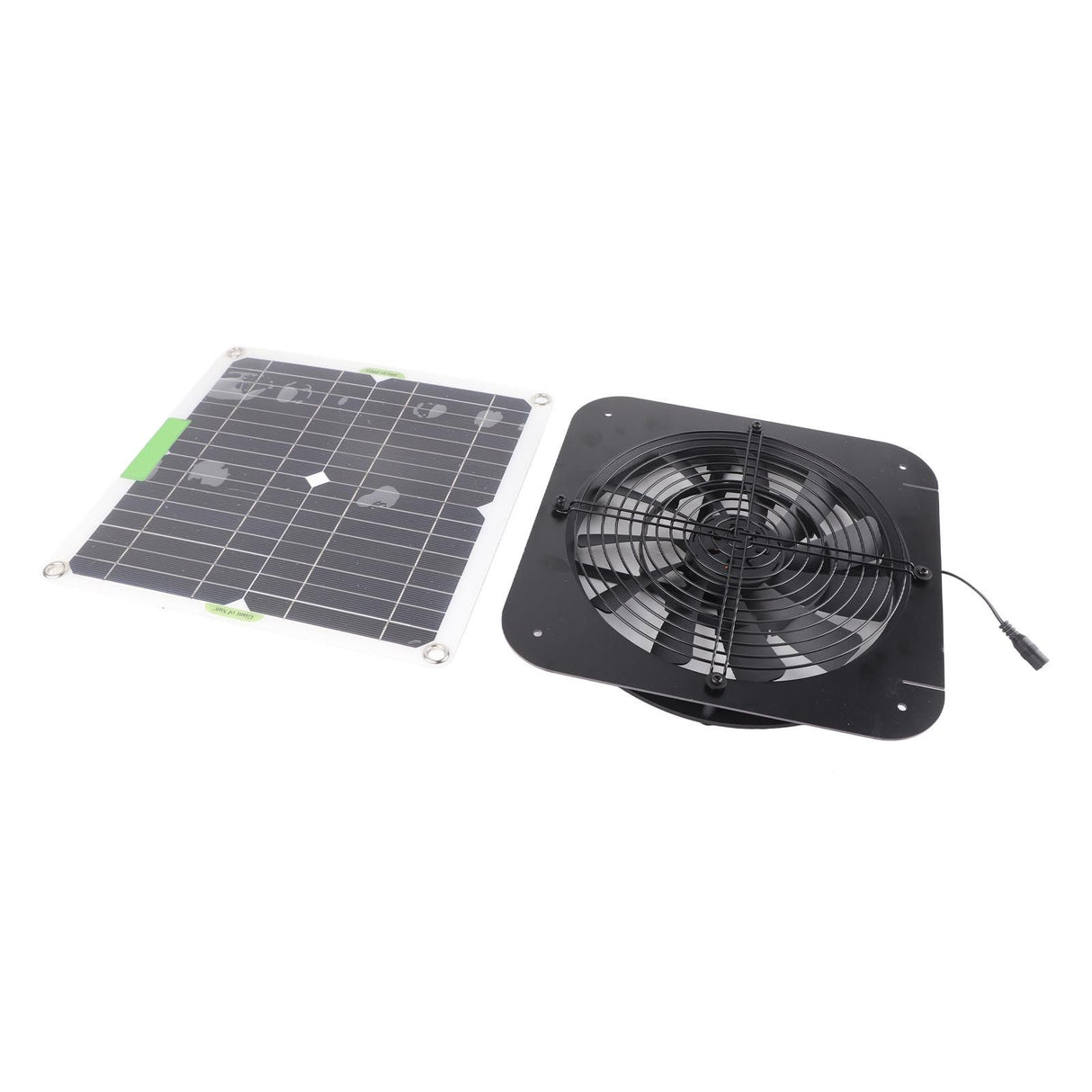 100W 18V Solar Panel Powered Exhaust Fan 13.5 Inch Solar Powered Attic Ventilator for Pet House Chicken Coop RV Greenhouse
