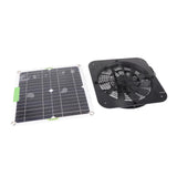 100W 18V Solar Panel Powered Exhaust Fan 13.5 Inch Solar Powered Attic Ventilator for Pet House Chicken Coop RV Greenhouse - Extra Image