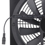 100W 18V Solar Panel Powered Exhaust Fan 13.5 Inch Solar Powered Attic Ventilator for Pet House Chicken Coop RV Greenhouse