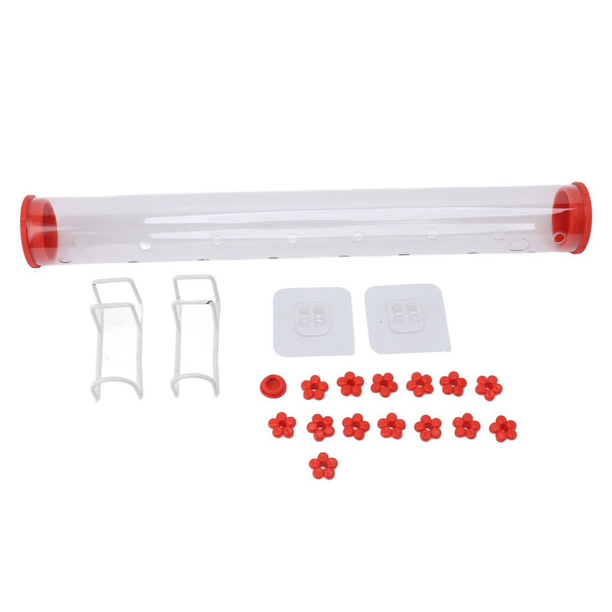 40cm Window Hummingbird Feeder Transparent Hummingbird Water Drinking Feeding Pipe