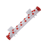 40cm Window Hummingbird Feeder Transparent Hummingbird Water Drinking Feeding Pipe - Front View