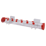 40cm Window Hummingbird Feeder Transparent Hummingbird Water Drinking Feeding Pipe - Side View