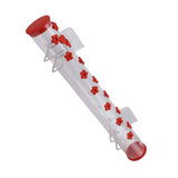 40cm Window Hummingbird Feeder Transparent Hummingbird Water Drinking Feeding Pipe - Top-Down View