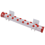 40cm Window Hummingbird Feeder Transparent Hummingbird Water Drinking Feeding Pipe - Close-Up Angle
