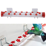 40cm Window Hummingbird Feeder Transparent Hummingbird Water Drinking Feeding Pipe