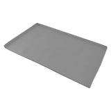 Silicone Griddle Mat Silicone Protective Mat Cover Grill Cover for Blackstone Griddle Top 28 Inch Gray - Front View