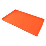 Silicone Griddle Mat Silicone Protective Mat Cover Grill Cover for Blackstone Griddle Top 36 Inch Orange - Front View