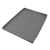 Griddle Mat Heavy Duty Silicone Grill Cover Protect Your Griddle From Rodents Debris Rust All Season BBQ Grill Mat 22in Grey - Side View