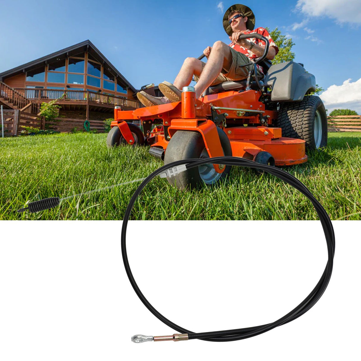 Lawn Mower Control Cable GX21047 Push Pull Cable Replacement Part for Walk Behind and Scotts