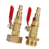 2pcs Brass Winterize Blowout Adapter 3/4 Internal and External Thread Brass Quick Adapter