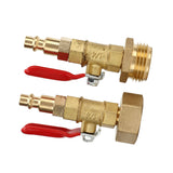 2pcs Brass Winterize Blowout Adapter 3/4 Internal and External Thread Brass Quick Adapter