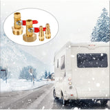 2pcs Brass Winterize Blowout Adapter 3/4 Internal and External Thread Brass Quick Adapter