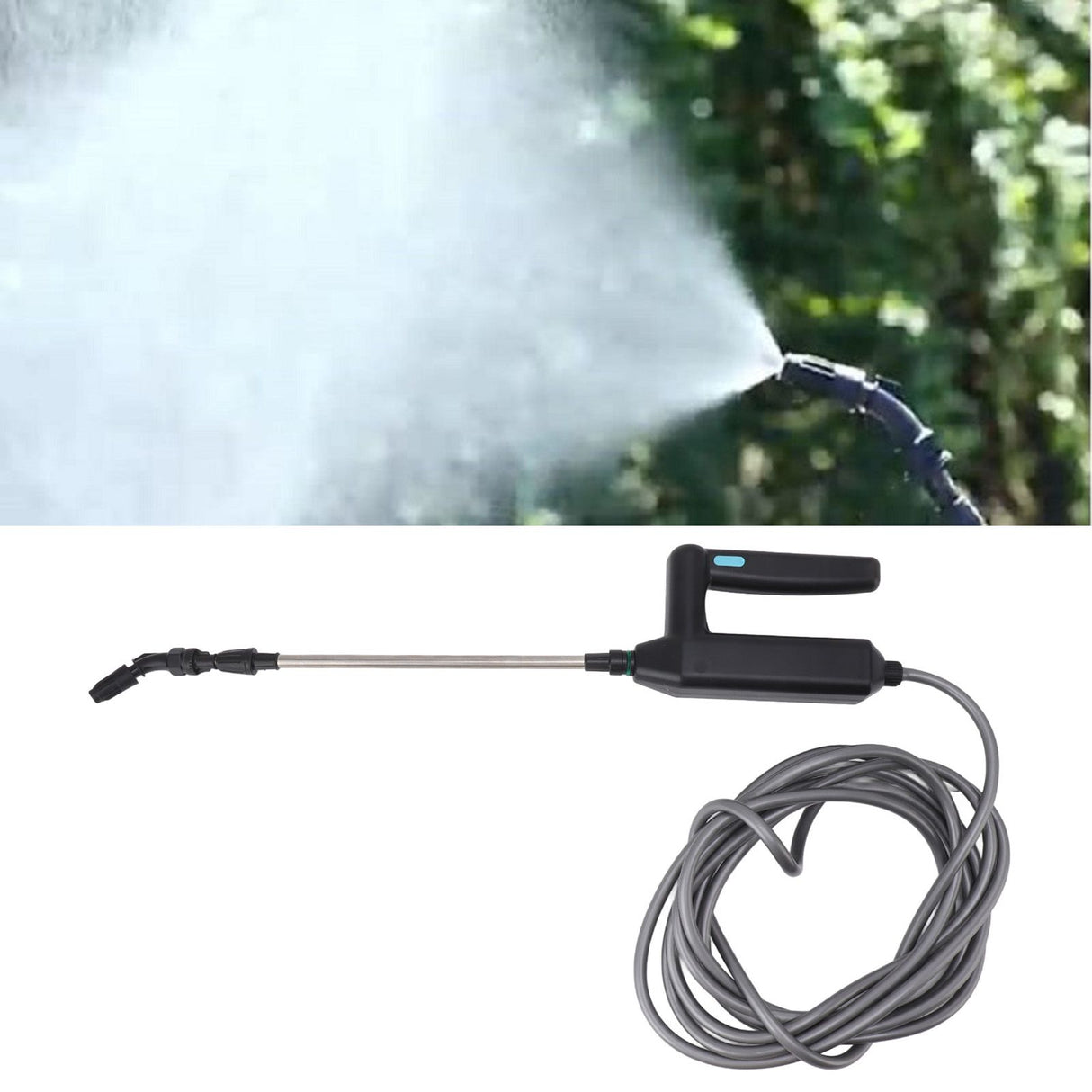Handheld Garden Electric Sprayer Outdoor Portable Electric Garden Water Sprayer Wand for Gardening Watering 5m Set