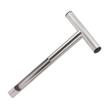 Soil Sampler Probe 304 Stainless Steel Protable T Handle Soil Sampling Tool for Farm Garden Lawn 12in