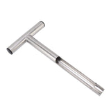 Soil Sampler Probe 304 Stainless Steel Protable T Handle Soil Sampling Tool for Farm Garden Lawn 12in